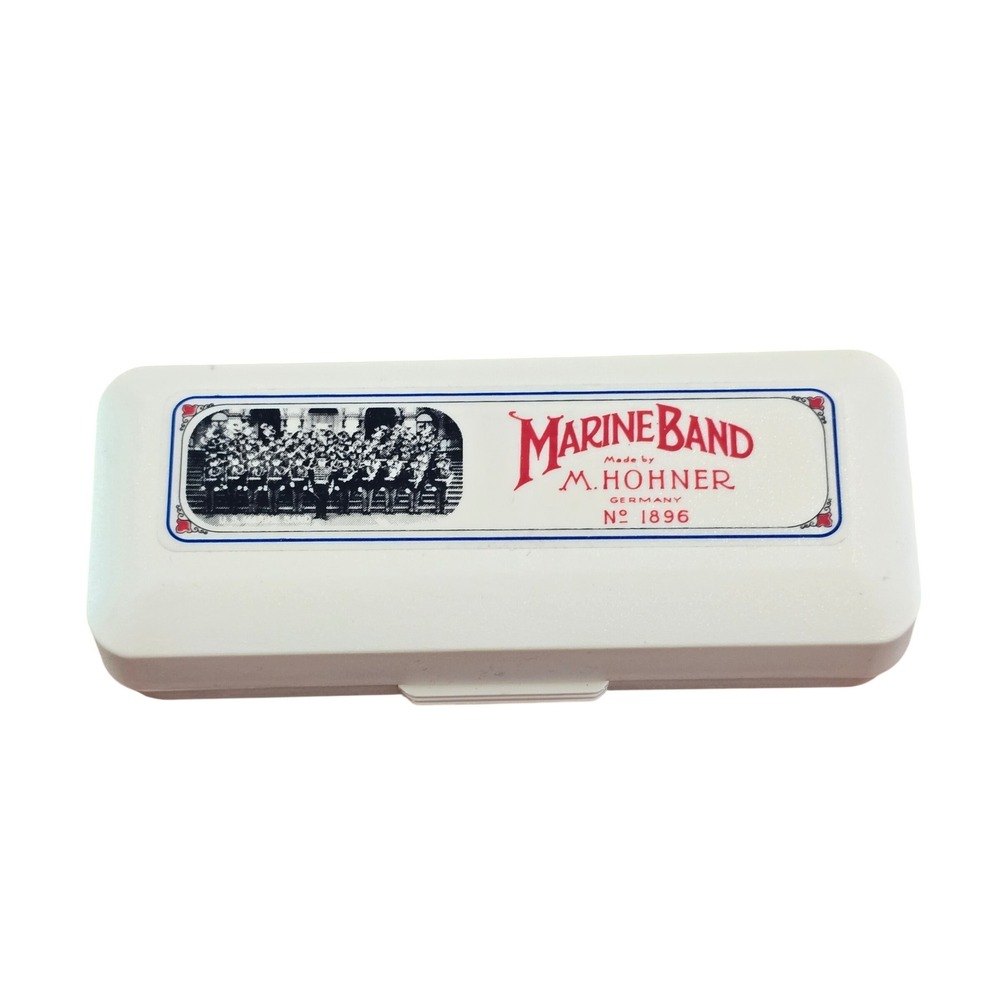 Hohner Marine Band 1896/20 Harmonica Key of C Diatonic Made in Germany with Case